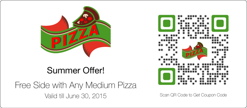 Qr code coupon