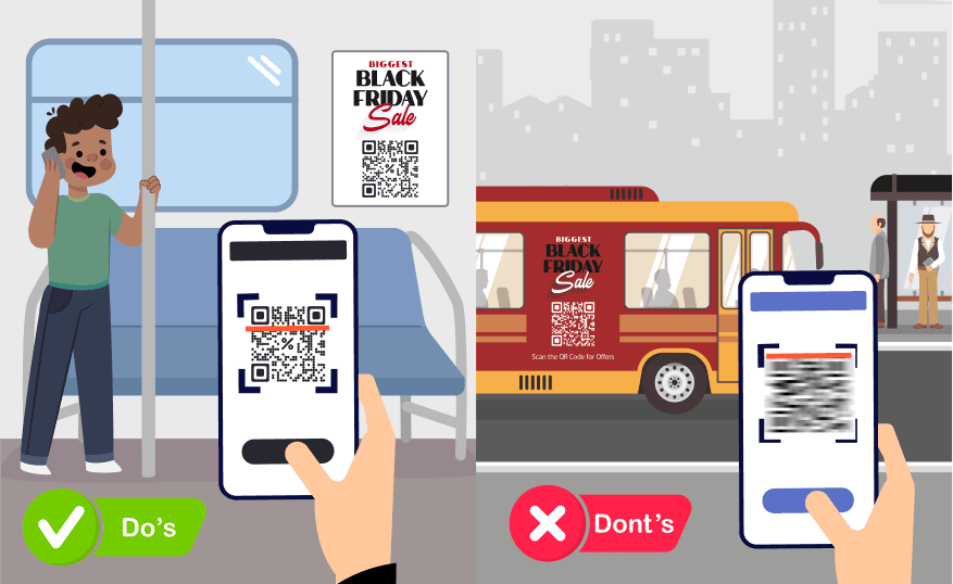 Ensure that the Dynamic QR Code is placed at a location where it's easily scannable.