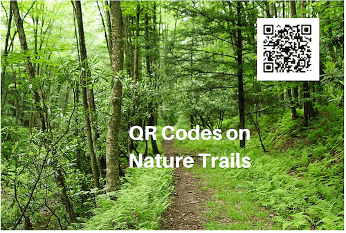 QR Codes on nature trail