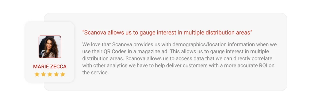 Scanova's G2 review that says Scanova helped brands gauge interest in multiple distribution areas.