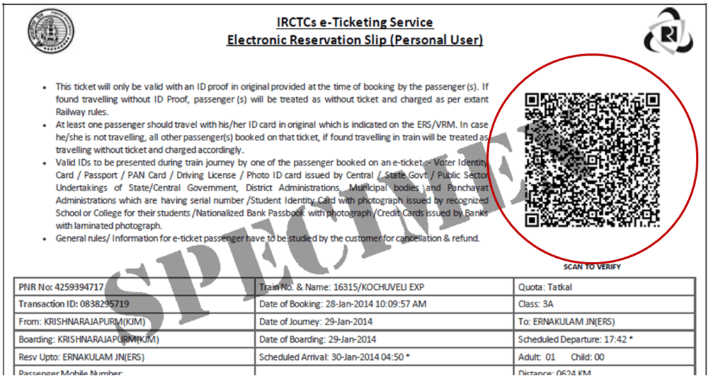 irctc qr codes