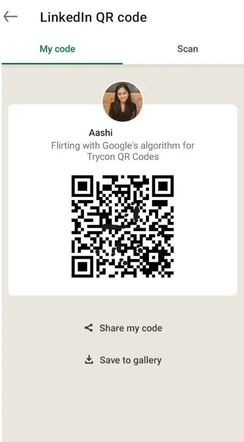 How to Get a LinkedIn QR Code on your own for your LinkedIn profile?