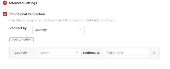 Conditional Redirection