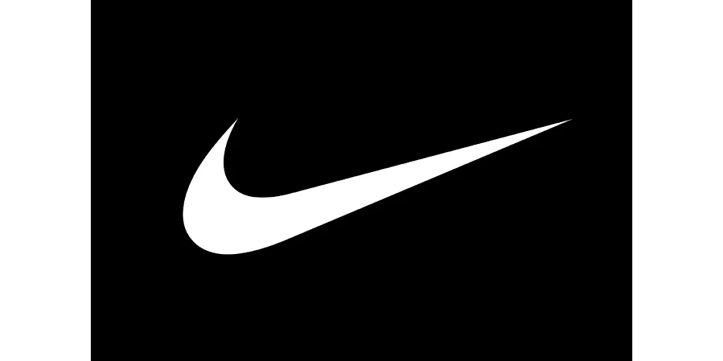 Nike logo.