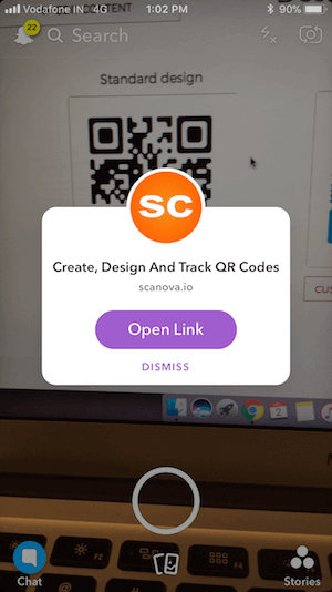 qr code scanner iphone android snapchat