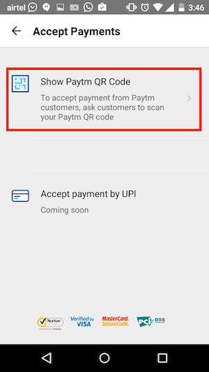 paytm qr code payments 6