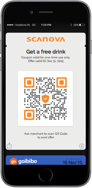 single-use mobile coupon tickets