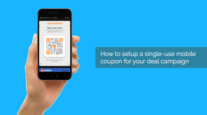 How to setup single-use mobile coupons or tickets