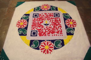 QR Code Rangoli