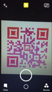 Snapchat QR Code scanner