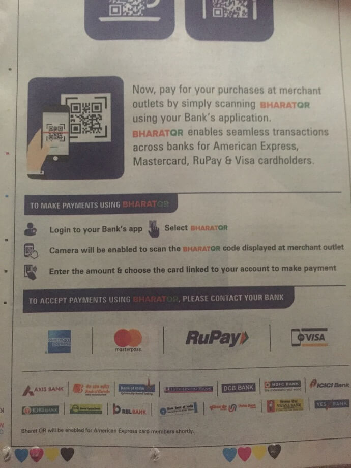 Bharat QR Mastercard Visa and RuPay now have a single QR Code