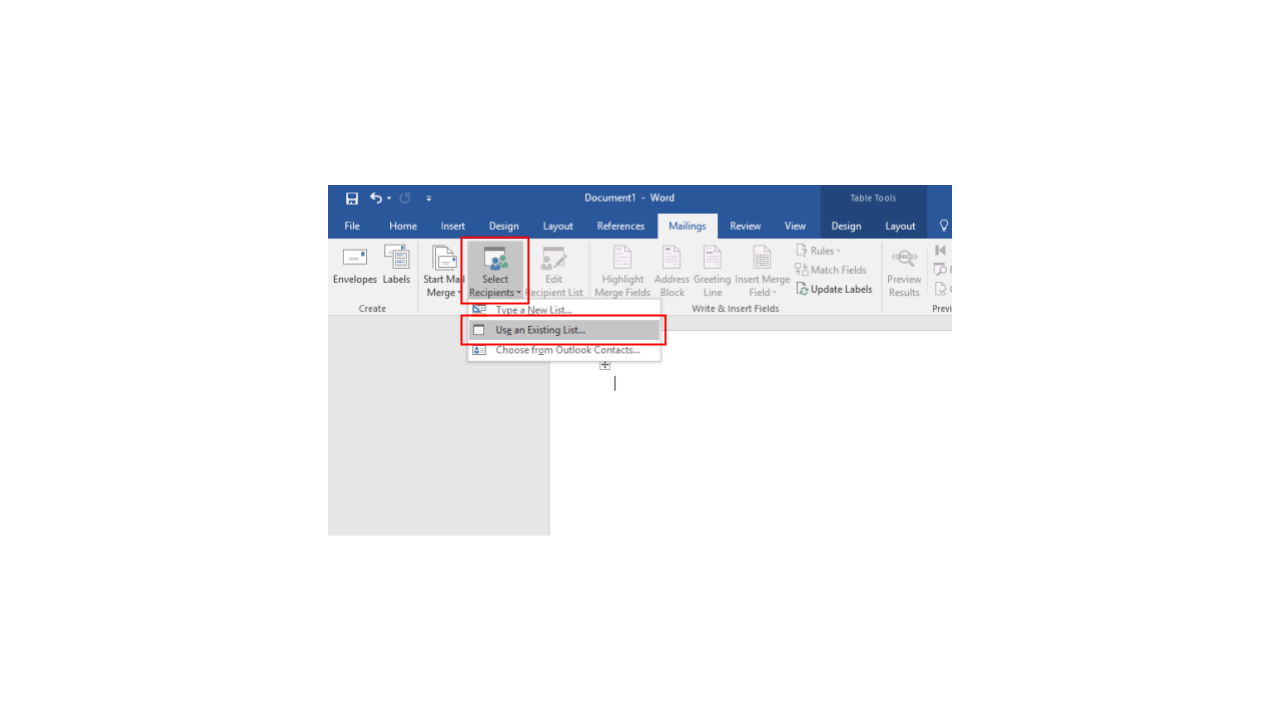 How to make QR Code Labels in MS Word Document on a Windows PC