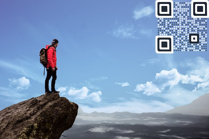 qr code image background design