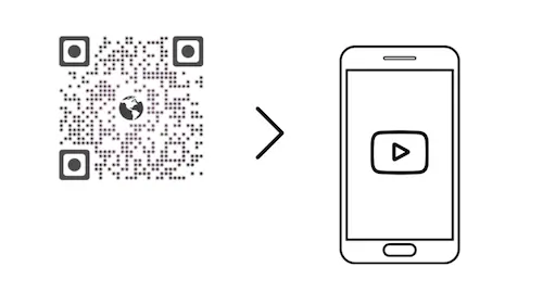 link QR codes to multimedia content