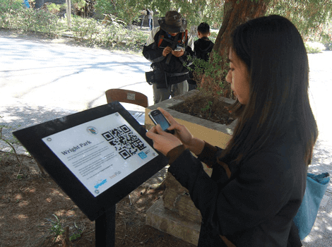 What can QR Codes be used for: tourist spot