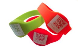 QR Codes can be used in the wristbands