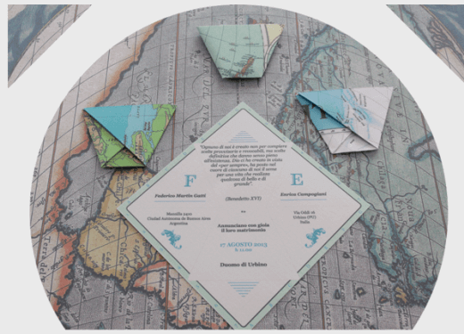 create wedding invitations: maps invitation card