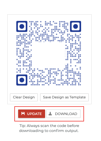 design whatsapp QR Code: update and download modal for custom logo design