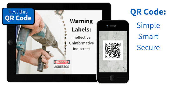 Lucion QR Code for asbestos