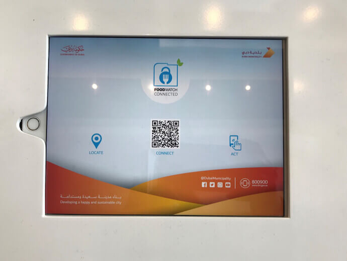 QR Codes for food safety: Dubai