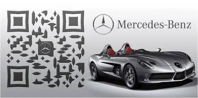 QR Codes in Mercedes Benz