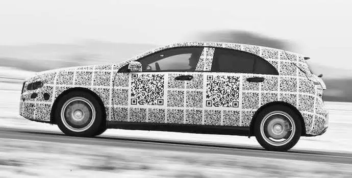 QR Codes on a car