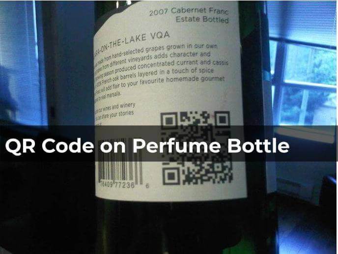 QR Codes on perfume bottles