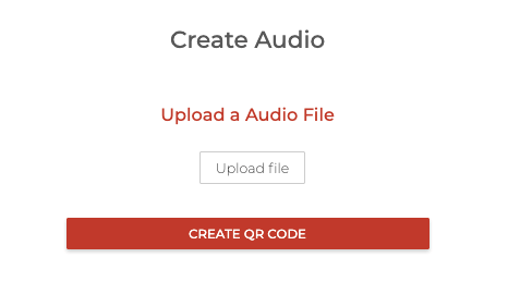 Create QR Code modal