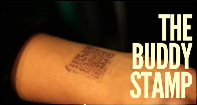 buddy stamp using QR Codes