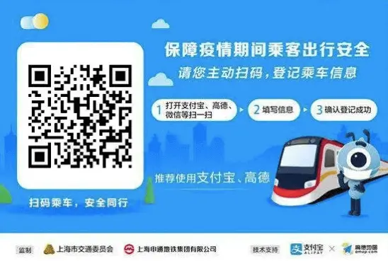 QR Code in Shanghai Subway for coronavirus