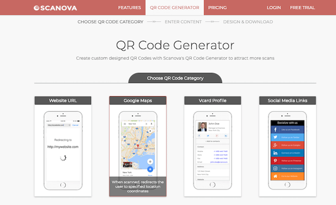 Step 1: Login to Scanova QR Code Generator