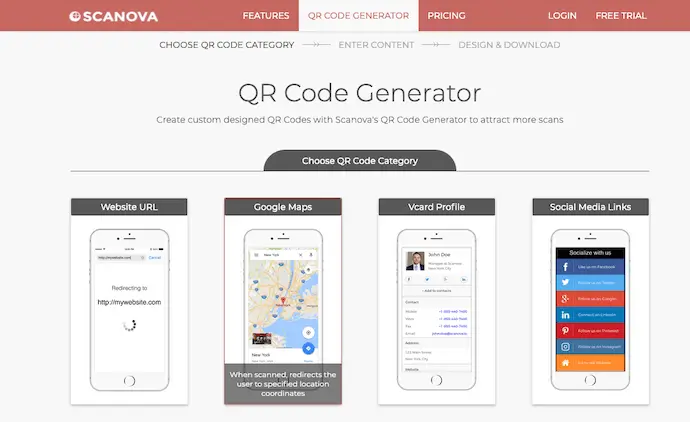 Step 1: Login to Scanova QR Code Generator