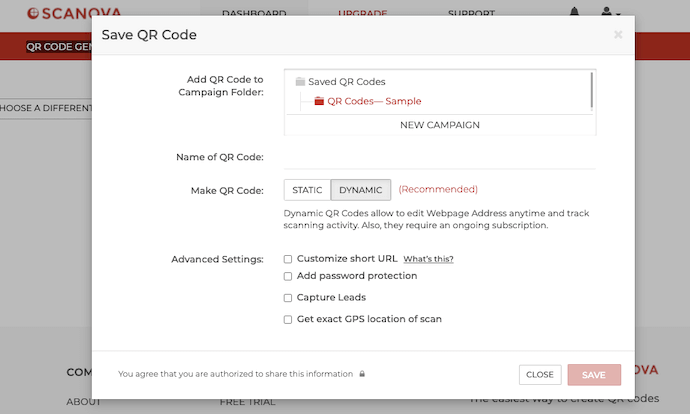 Create QR Codes on PPE steps