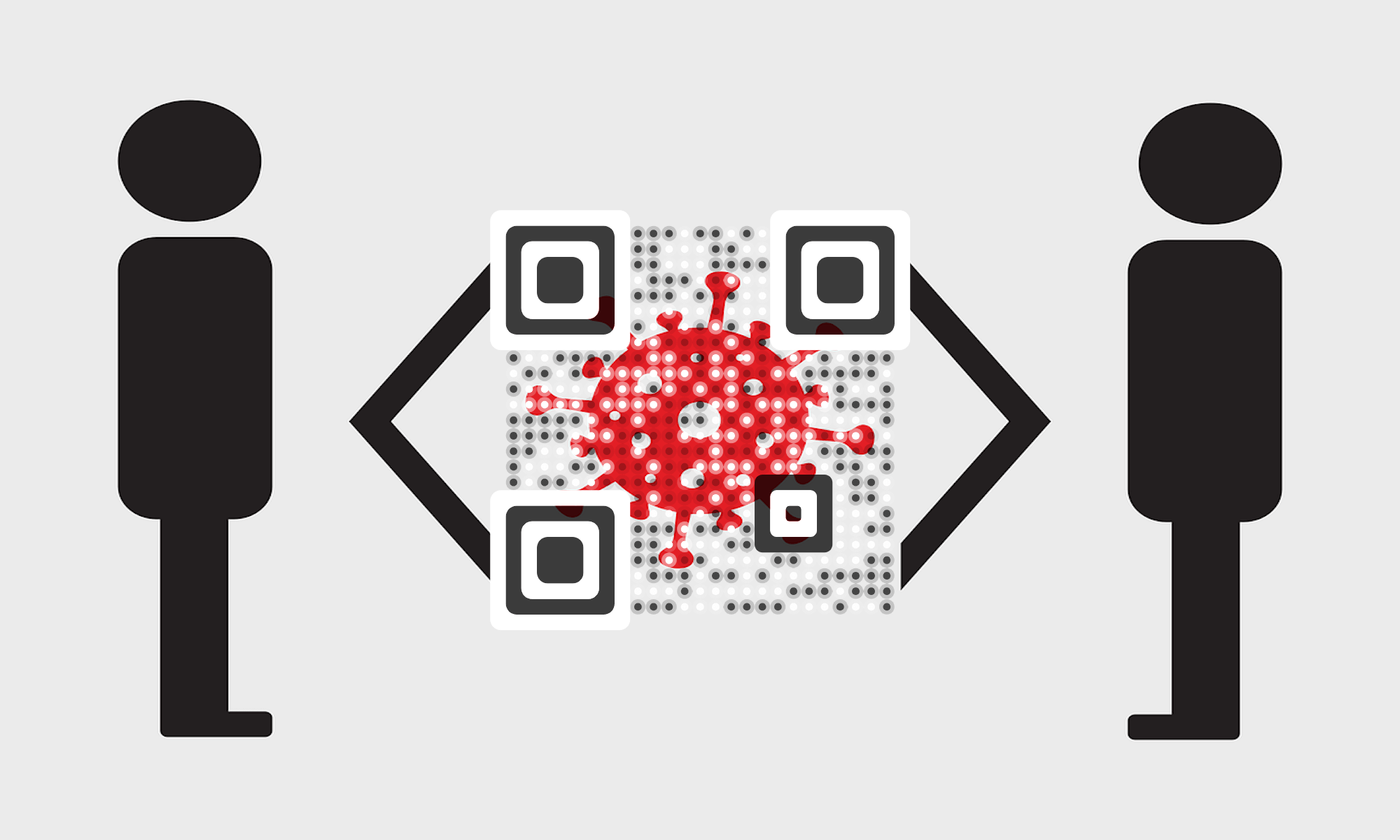 QR Codes in social distance