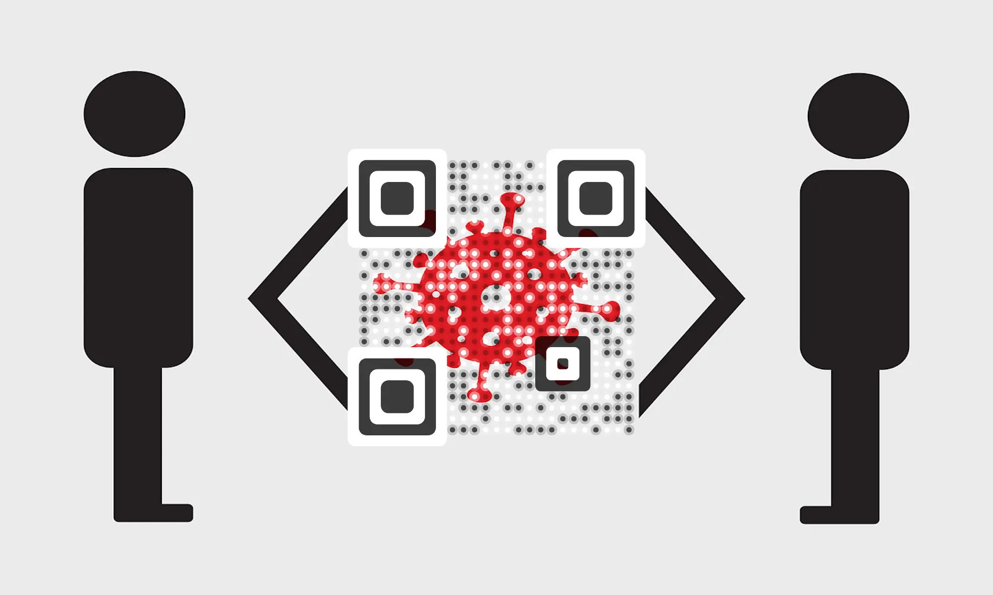 QR Codes in social distance