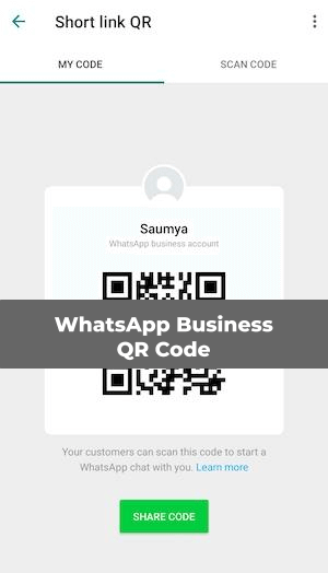 WhatsApp Business QR Code in Android 