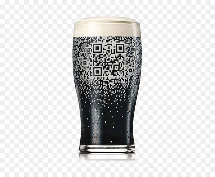 Bizarre QR Code use cases: QR Code on glasses