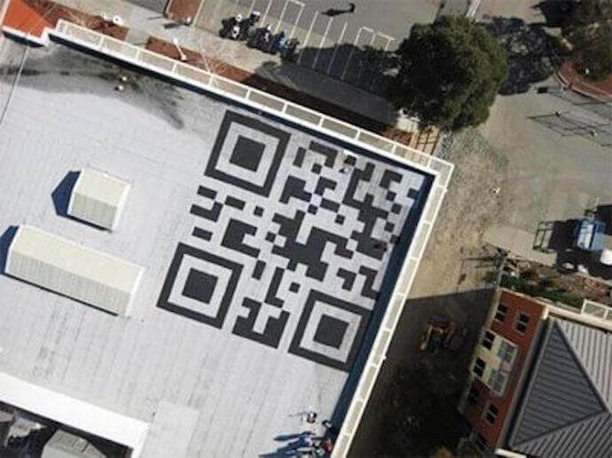 QR Codes in space