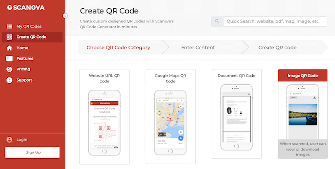 Create QR Code: Step 1