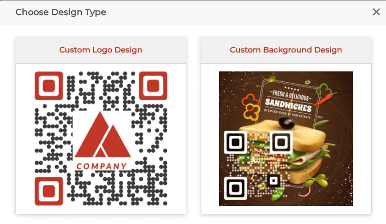 Restaurant Menu QR Code design options