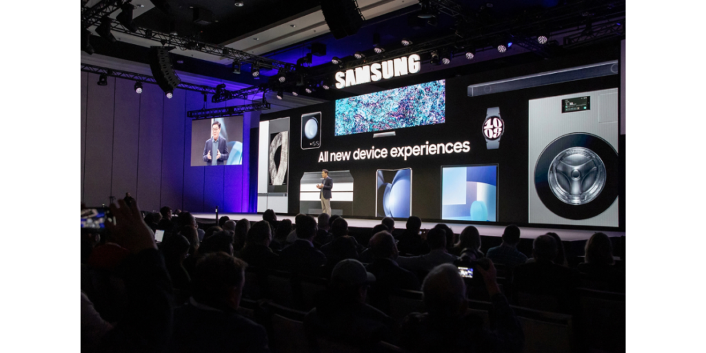 A Samsung global product launch event in action. 