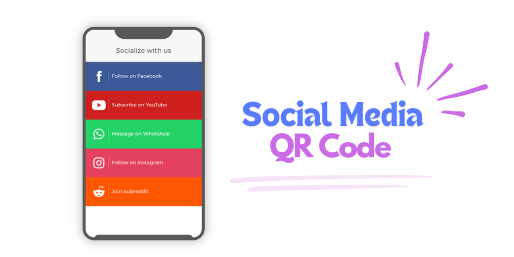 Social media QR Codes with multiple fields: one QR Code for all your social media profiles