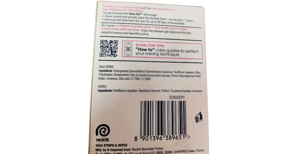 Veet using a "How To" QR code on their packaging to help people perfect their waxing skills.