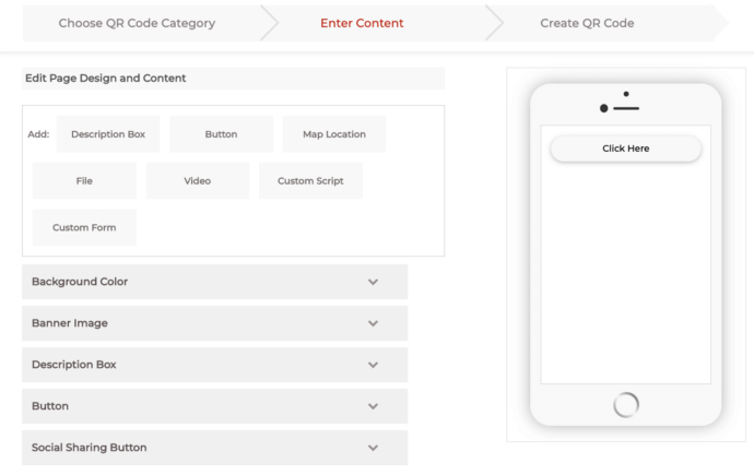 Custom Page QR Code