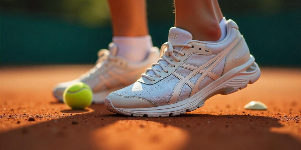 Asics shoes.