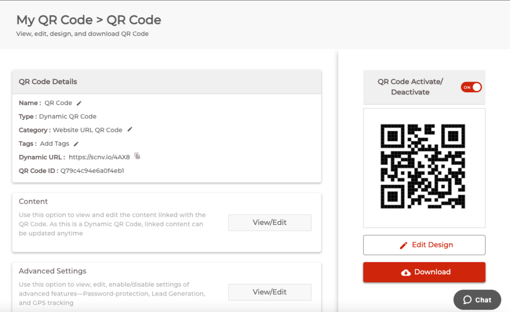 Edit QR Code Content: Business Card QR Code Generator