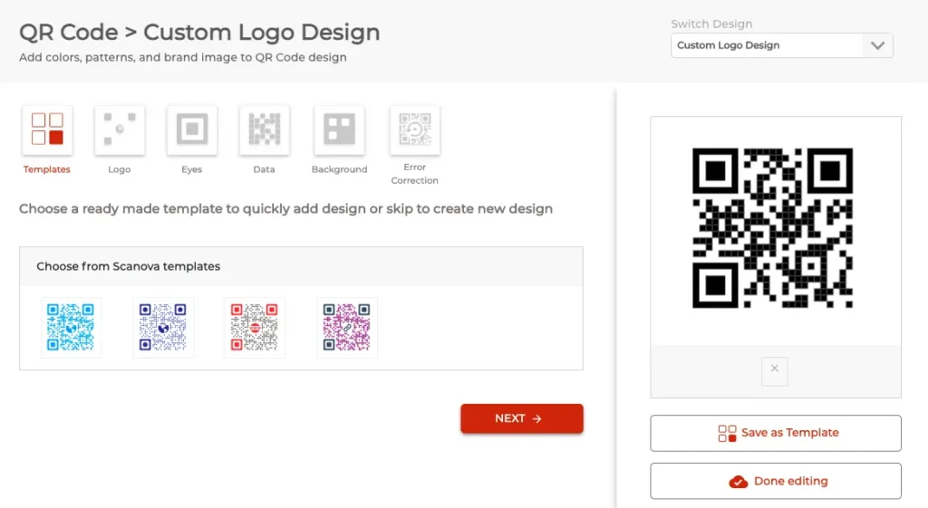 Customizable Elements of a QR Code