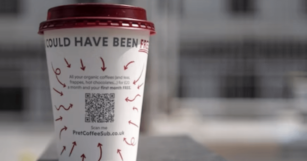 QR Code on Coffee