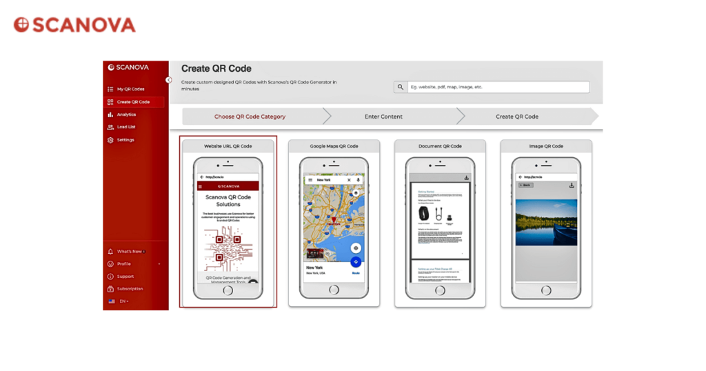 Features of Scanova’s Google Review QR Code Generator