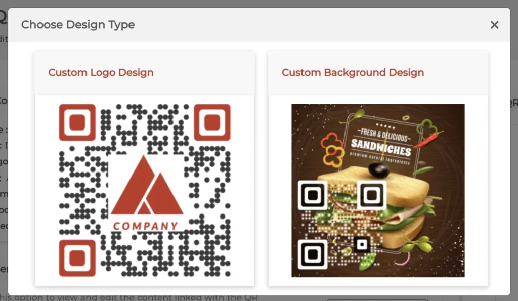 Scan Code generator design type